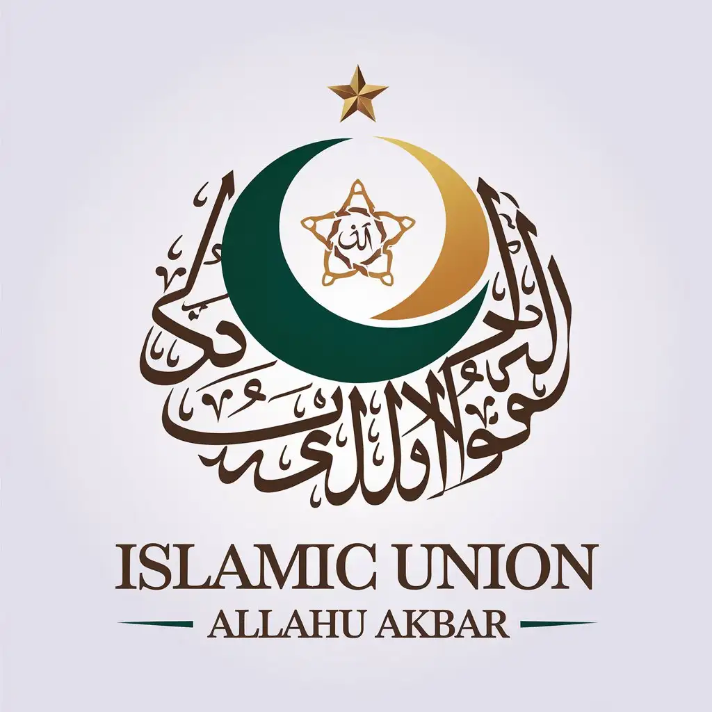 LOGO-Design-For-Islamic-Union-Allahu-Akbar-Arab-Countries-United-in-Moderate-Internet-Industry