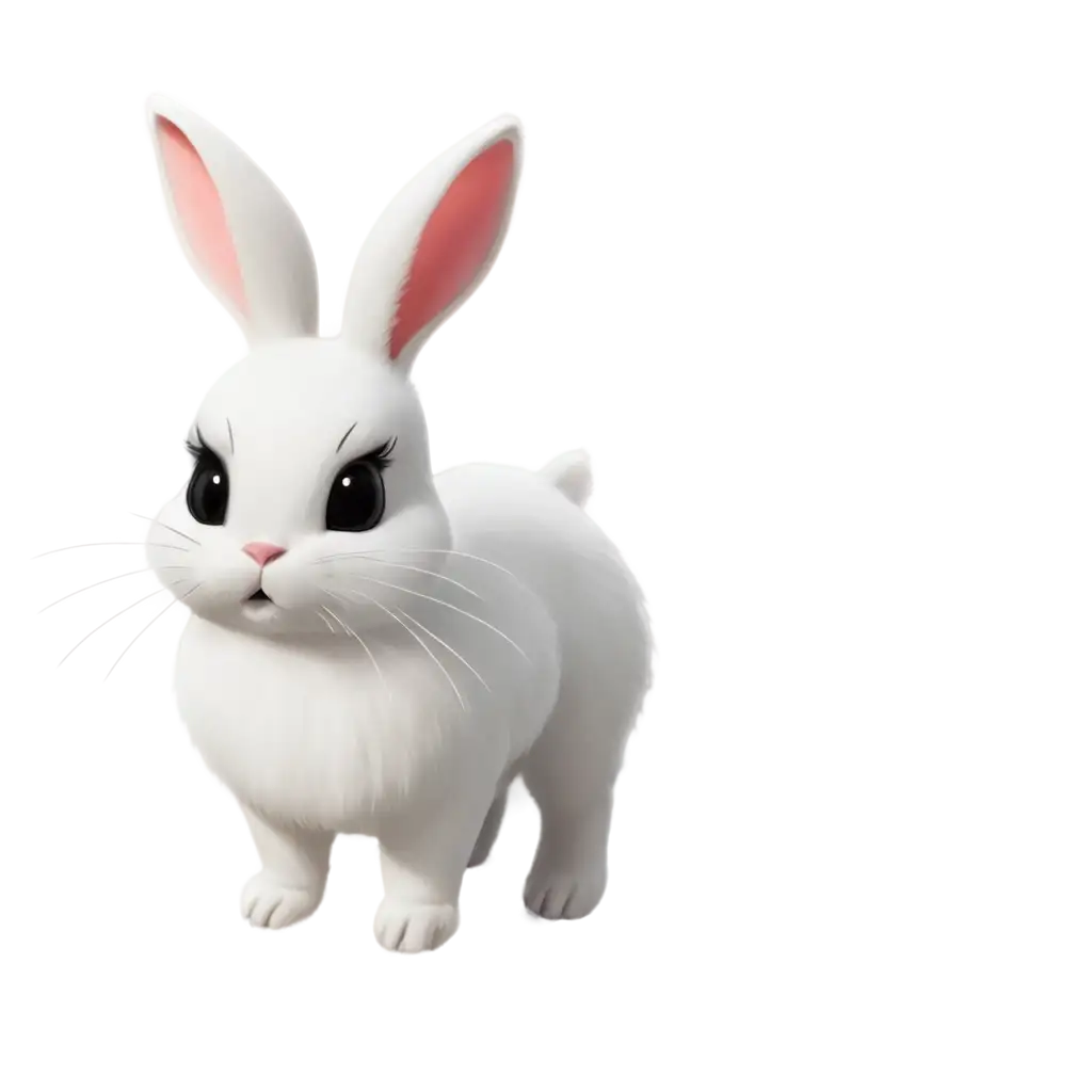 Cute-White-Rabbit-PNG-Image-Perfect-for-Your-Creative-Projects