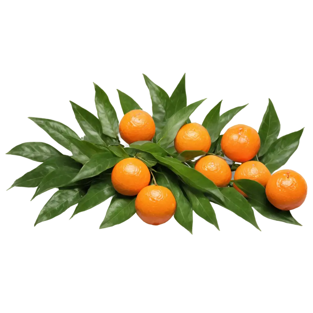 Vibrant-Mandarins-with-Greenery-HighQuality-PNG-Image-for-Fresh-Fruit-Displays