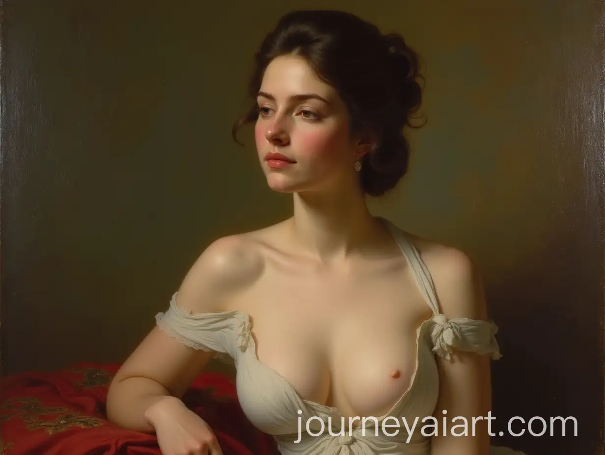Elegant-Portrait-of-a-25YearOld-Woman-with-Classic-Beauty