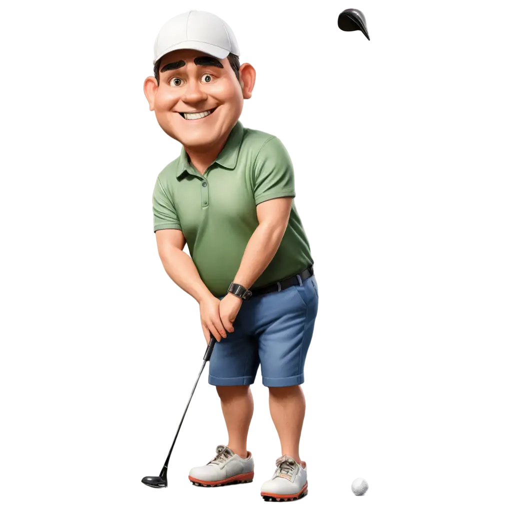 Not-Too-Fat-Golfer-Caricature-PNG-Fun-and-Playful-Cartoon-Character-Design-for-Your-Projects