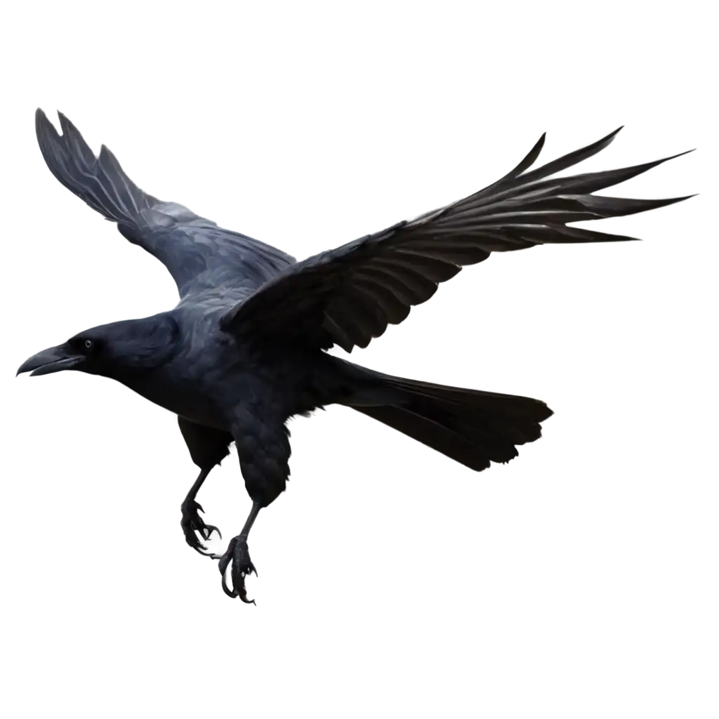 Flying-Black-Crow-PNG-Dark-Fantasy-Bird-Illustration-for-Artistic-Creations