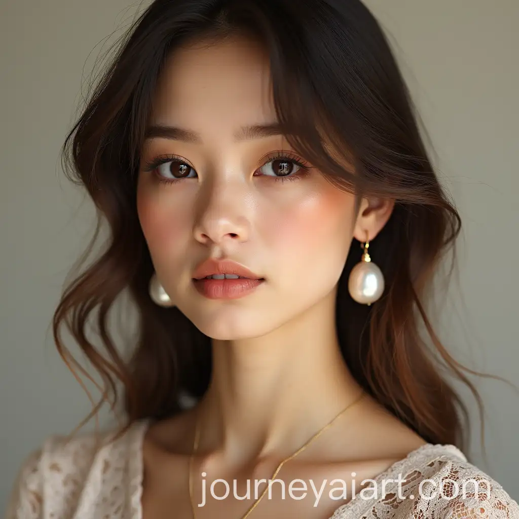 Elegant-Portrait-of-a-Young-Girl-Wearing-a-Pearl-Earring