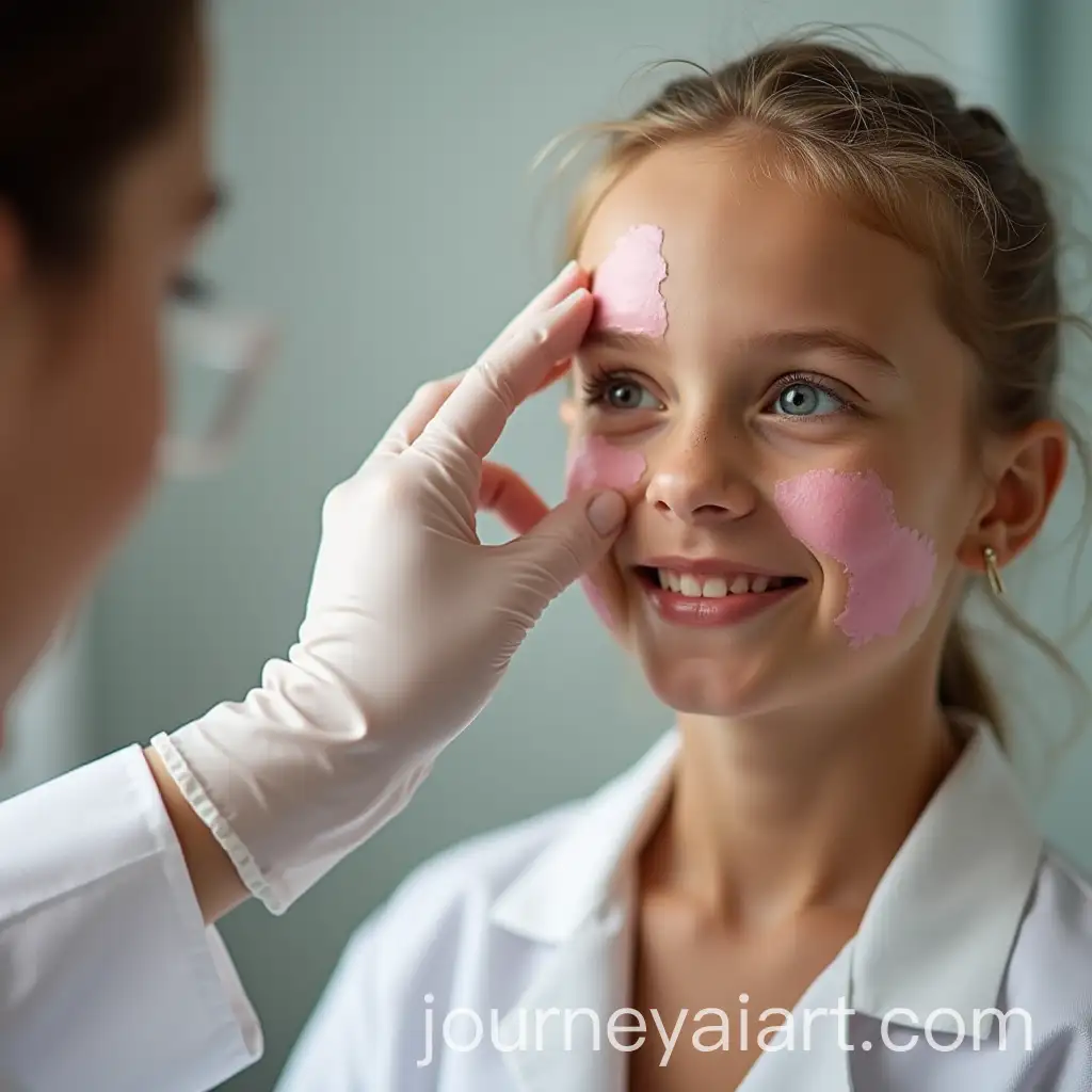 Girl-Performing-Skin-Screening-in-CloseUp-View