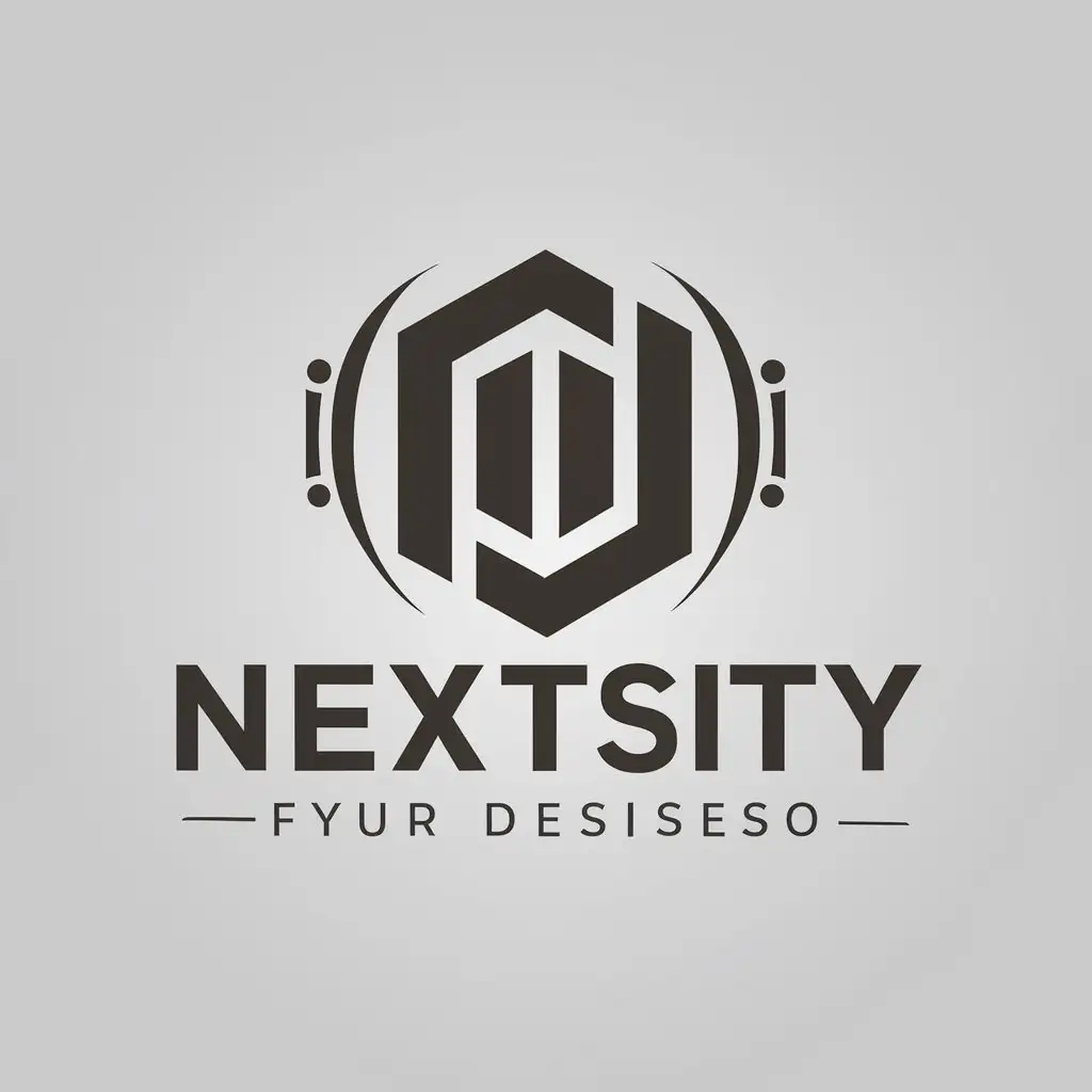 LOGO Design For Nextsity Futuristic Business Symbol on Clear Background