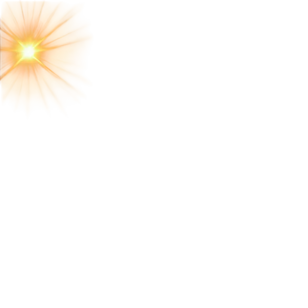 Golden-Light-PNG-Image-Vector-Sun-and-Rays-of-Light-on-Transparent-Background