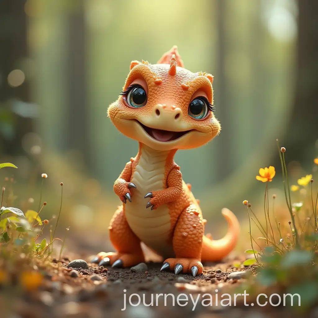 Adorable-Baby-Dinosaur-in-a-Playful-Pose
