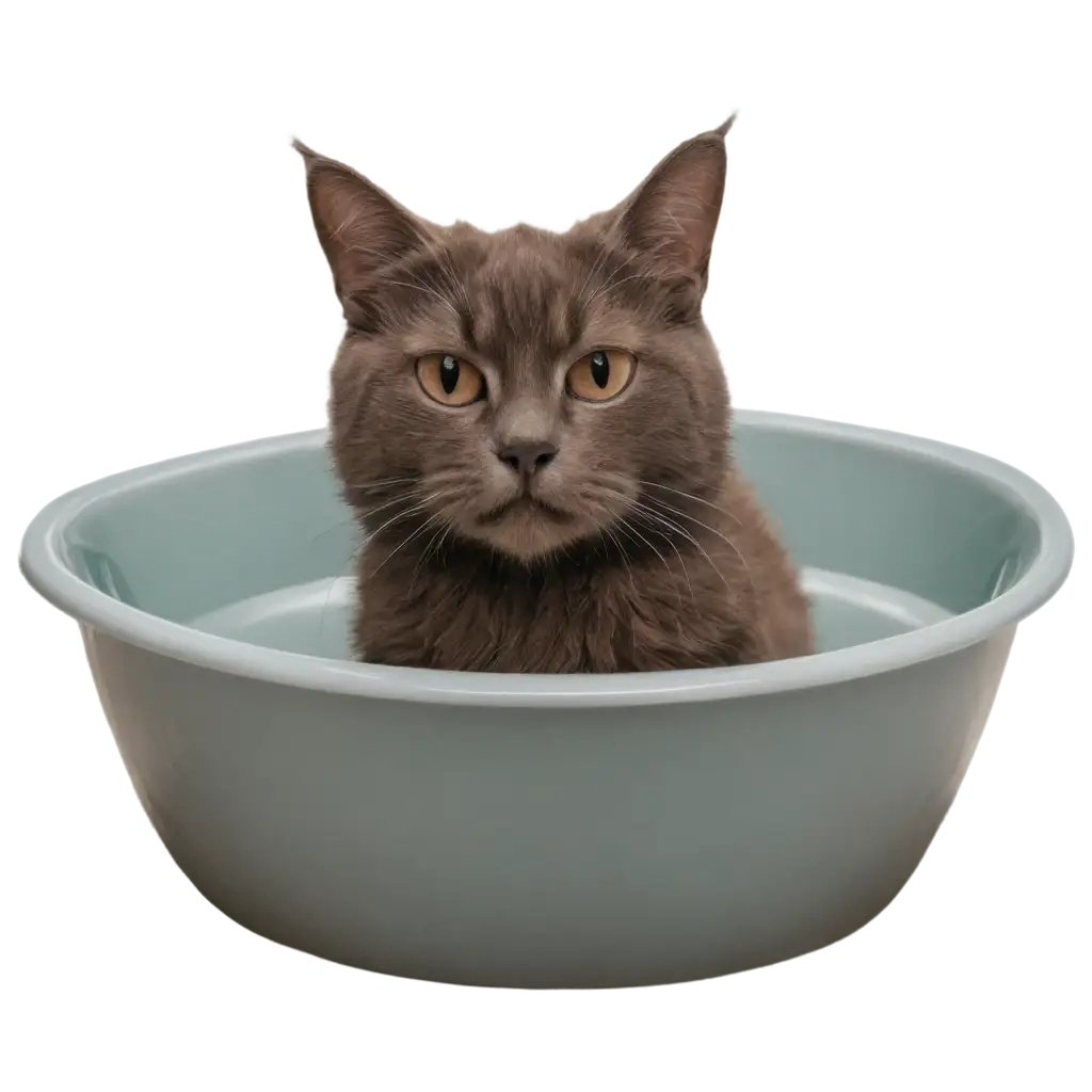 Adorable-Cat-in-Tub-PNG-Image-Create-Charming-Visuals-with-High-Clarity