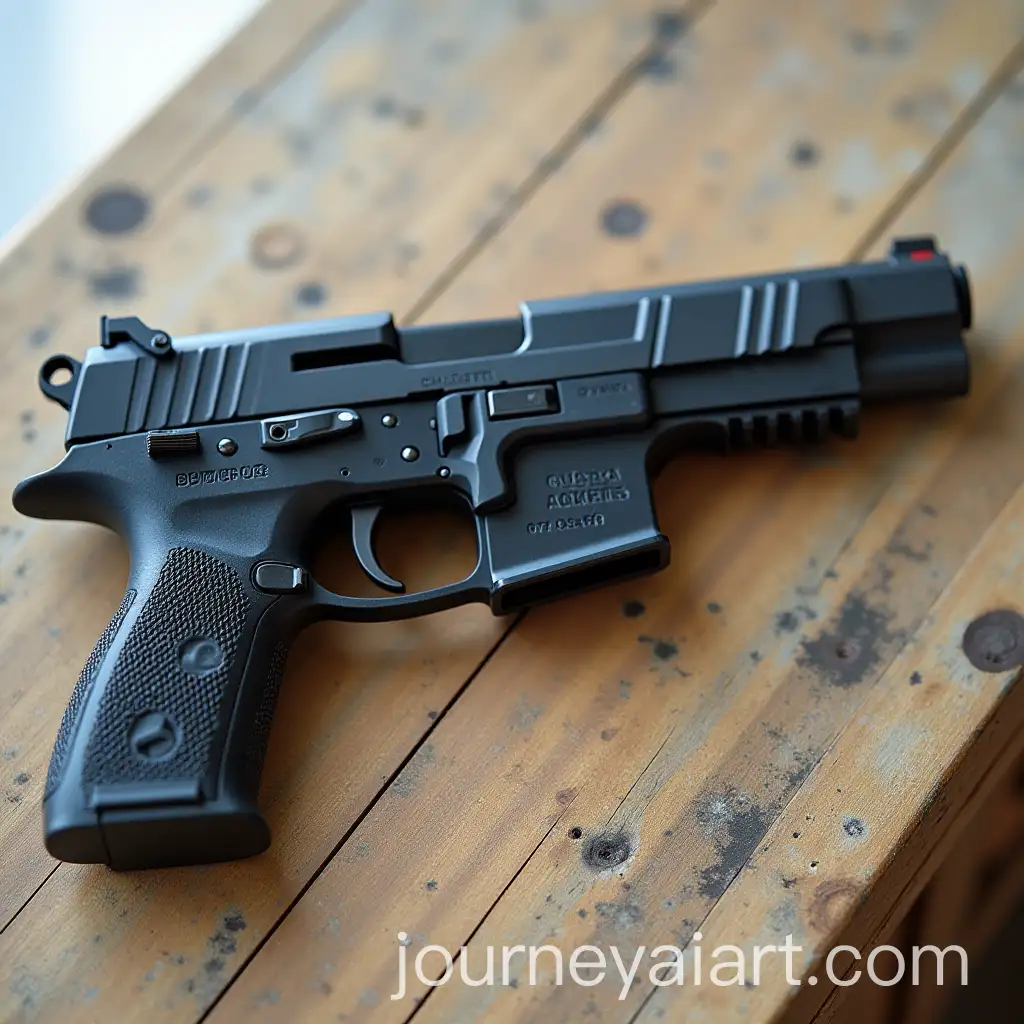 Single-Gun-on-a-Dark-Background