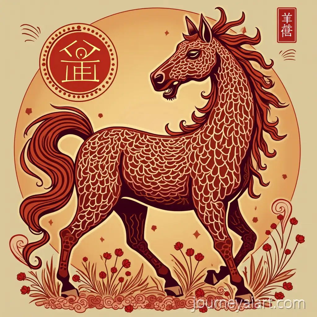 20262027-Crimson-Horse-and-Blood-Goat-Chinese-Feng-Shui-Illustration