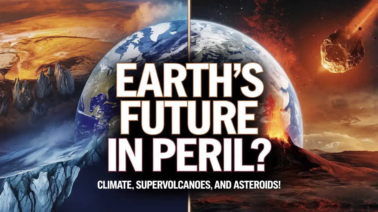 Earths Future in Peril Climate Supervolcanoes and Asteroids