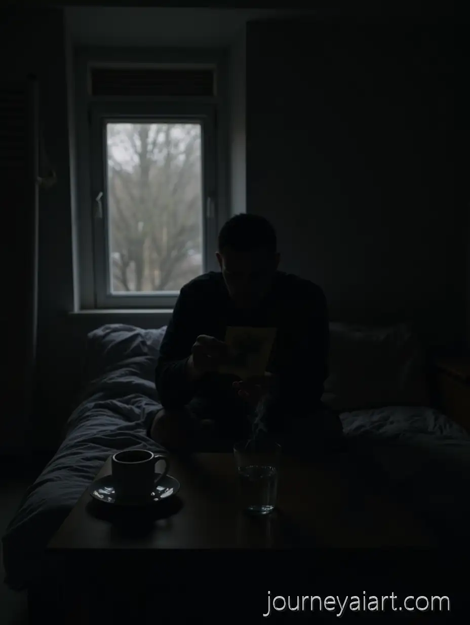 Lonely-Reflection-in-a-Dark-Room-with-Coffee-and-Cigarette