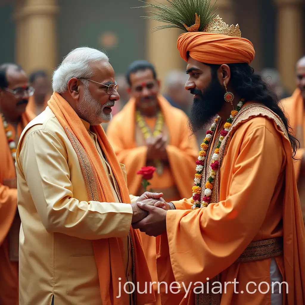 Prime-Minister-Narendra-Modi-Meets-Sri-Krishna-Bhagwan-of-Dwarka