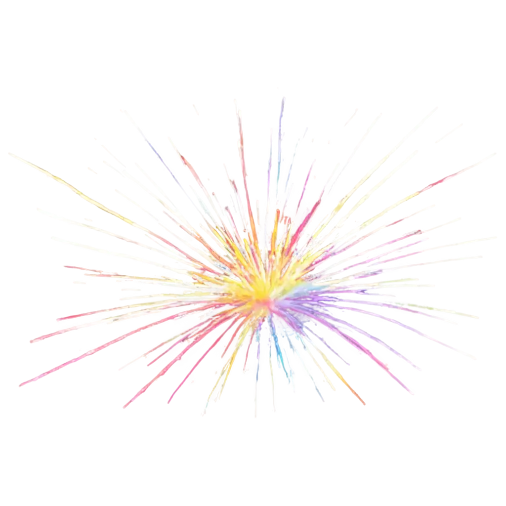 rainbow colored flowers exploding