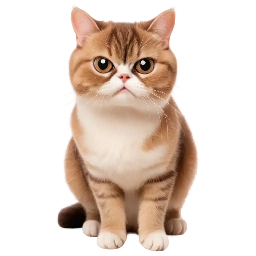 Stunning-Exotic-Shorthair-Cat-Painting-in-PNG-Format-for-HighQuality-Visuals