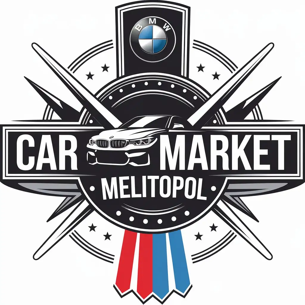 LOGO-Design-for-Car-Market-Melitopol-BMW-Car-Symbol-with-Automotive-Industry-Vibe