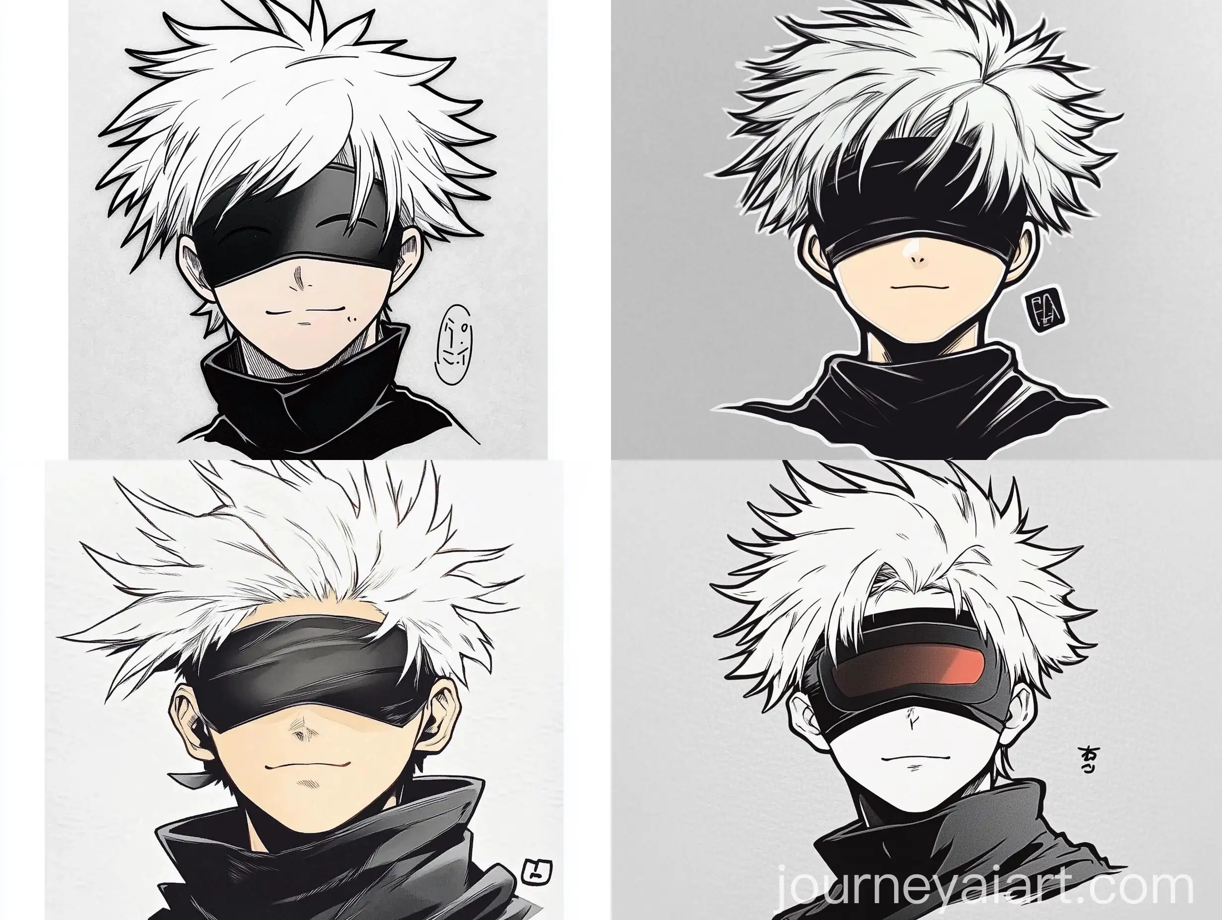 Anime-Sticker-White-Hair-Gojo-Satoru-Blindfold-Representation