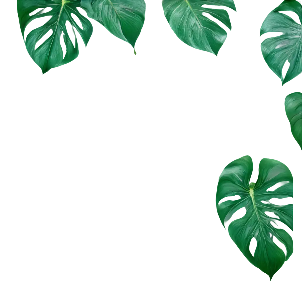 HighQuality-Green-Monstera-Leaves-PNG-for-Versatile-Creative-Use