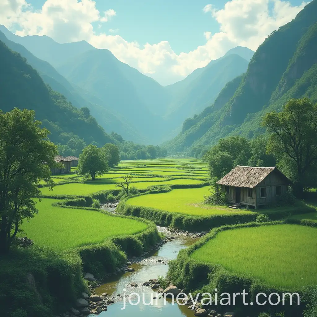 Old-Blacksmith-and-Orphan-Boy-in-a-Mountain-Village-with-Rice-Fields
