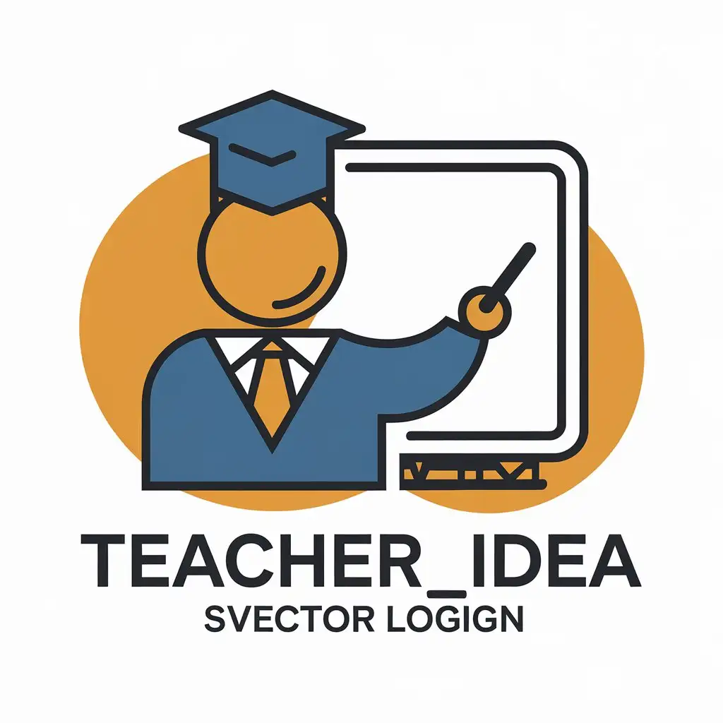 LOGO-Design-for-Teacher-Idea-Moderate-Colors-with-Teacher-Symbol-Suitable-for-Education-Industry