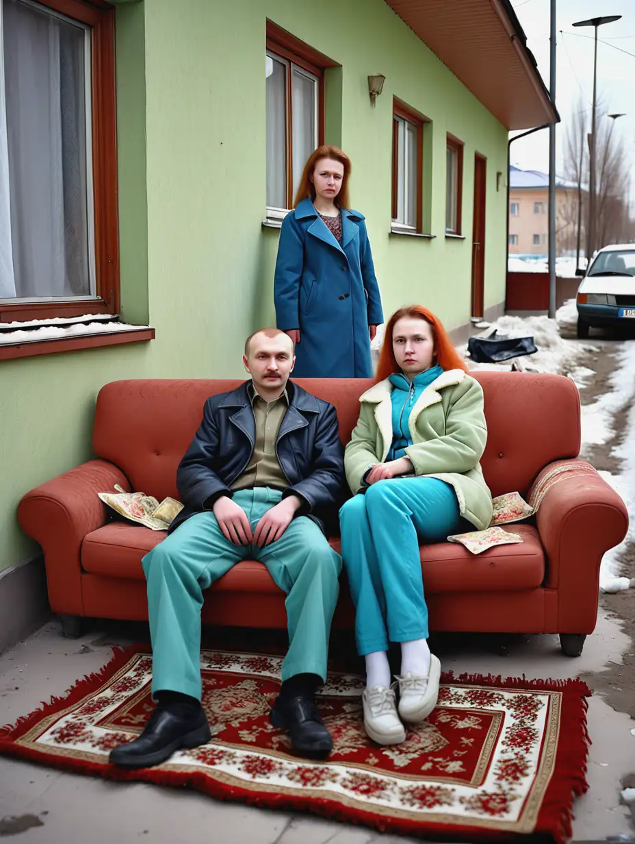 Humorous-Scene-of-Routine-and-Traditions-in-PostSoviet-Russia-with-90s-Props