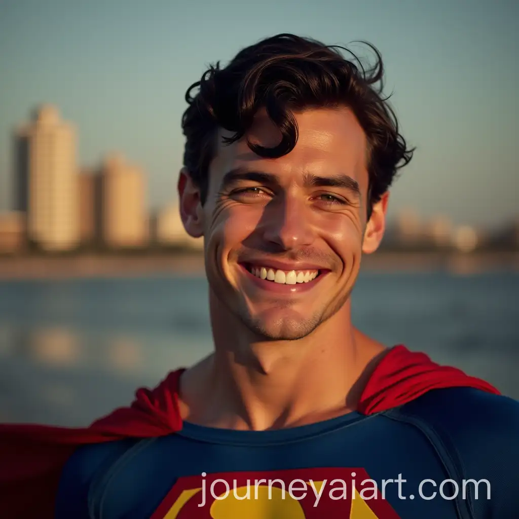 Superman-Smiling-in-a-Heroic-Pose
