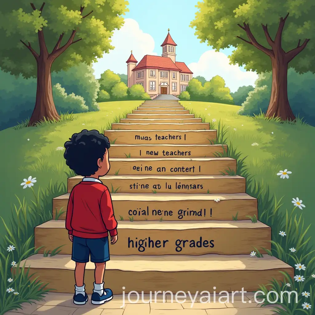 Child-Climbing-the-Ladder-of-Education-with-Stepwise-Progression