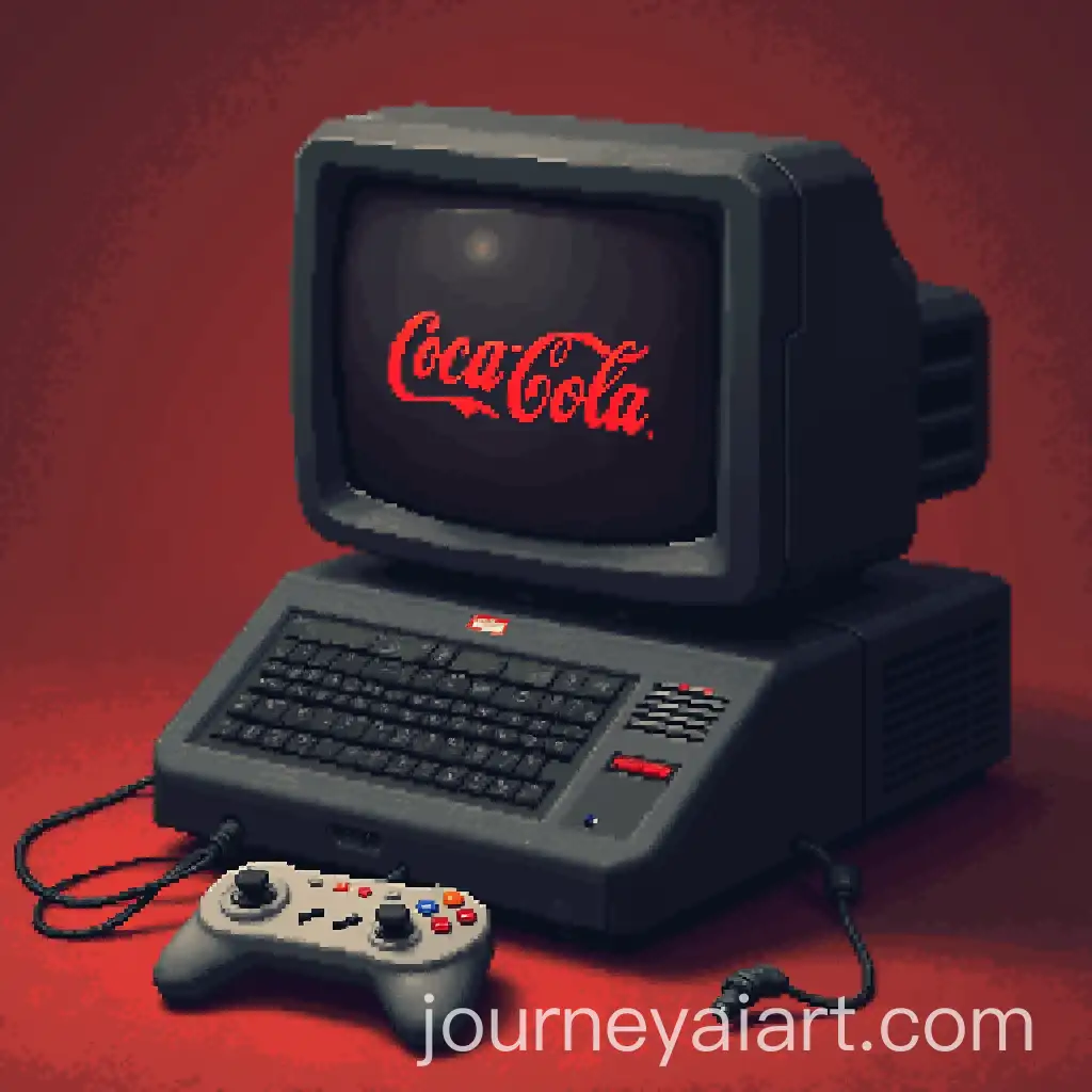 A-Cozy-Coffee-Scene-Featuring-a-Console-and-a-CocaCola-Bottle