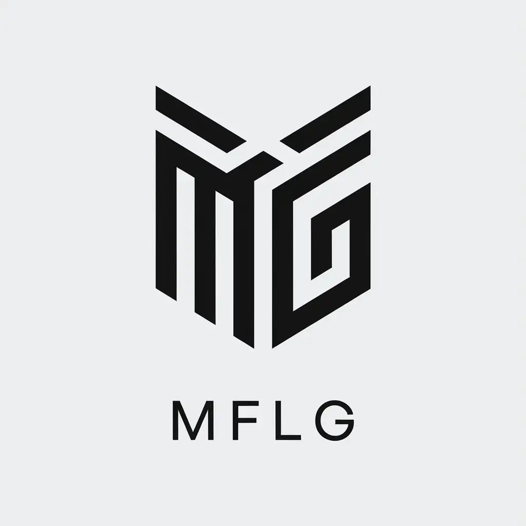 a vector logo design,with the text "MFLG", main symbol:MFLG,Minimalistic,clear background