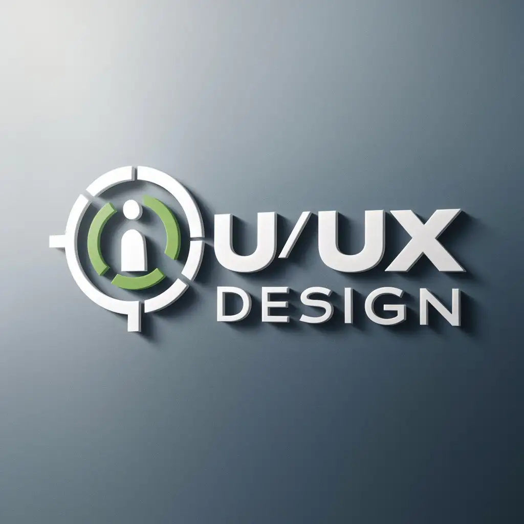 a logo design,with the text "UI/UX Design", main symbol:User interface/user experience design,Moderate,clear background