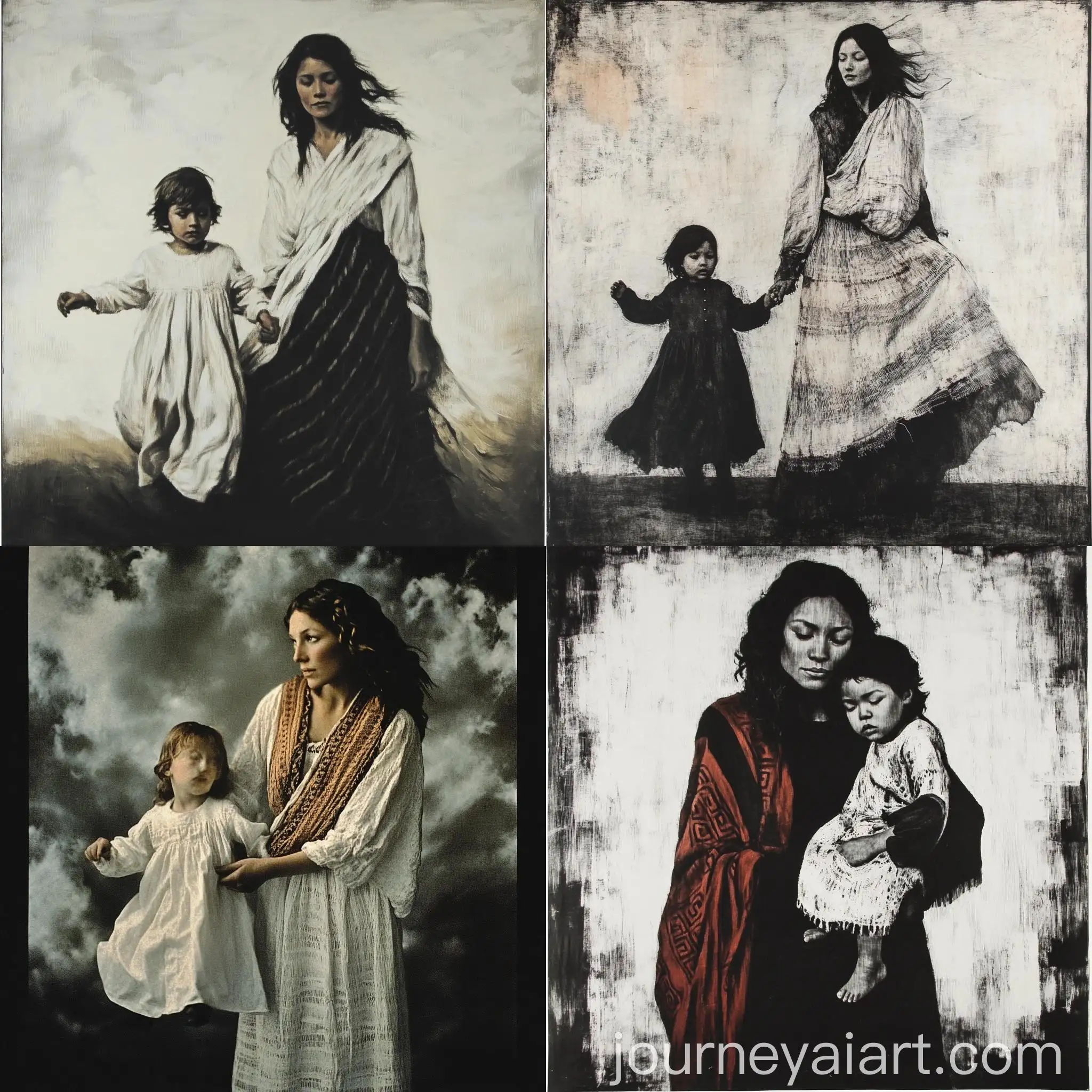Mother-and-Child-Walking-Together