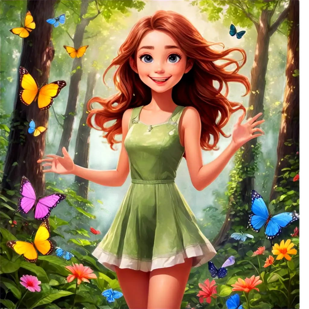 Whimsical-Anime-Character-PNG-in-a-Sunlit-Forest-Vibrant-Digital-Art-for-Creative-Projects