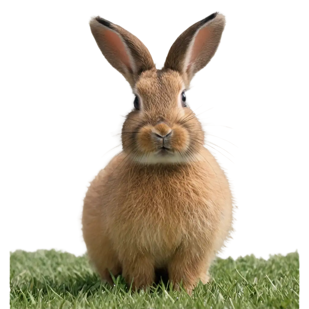 Rabbit-Standing-on-Green-Grass-PNG-Image-Perfect-for-Clear-HighQuality-Designs