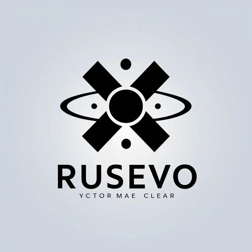 LOGO Design For RUSEVO Space Black Hole Vector Logo Design