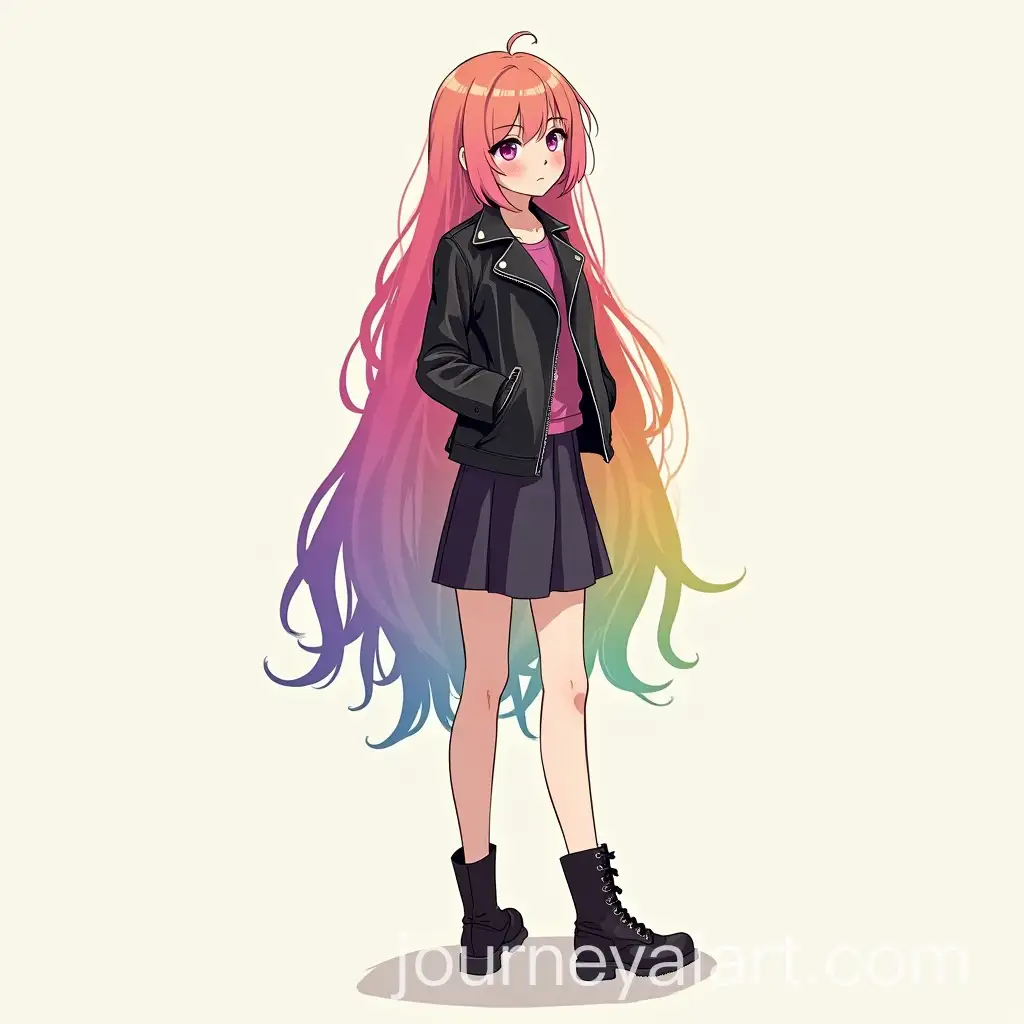 Stylish-Tall-Girl-with-Rainbow-Hair-in-Leather-Jacket-and-Boots
