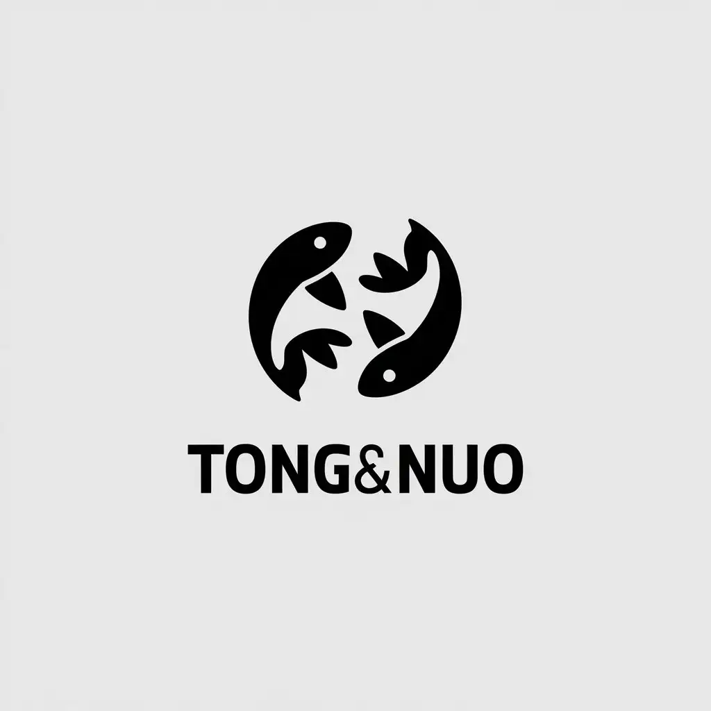 LOGO-Design-for-TONGNUO-Minimalist-Two-Fish-Symbol-for-Sports-Fitness-Industry