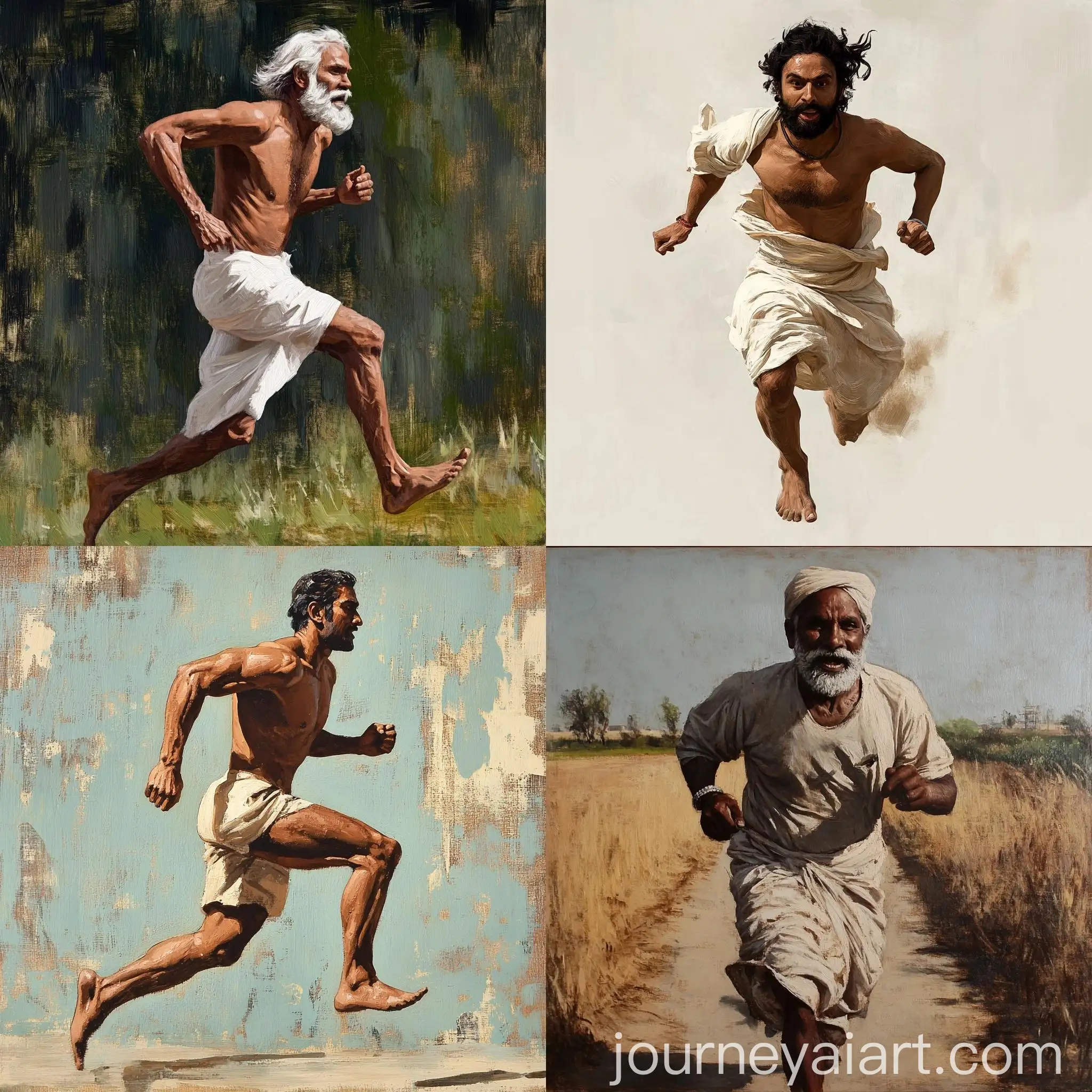 Indian-Man-Running-in-Urban-Environment
