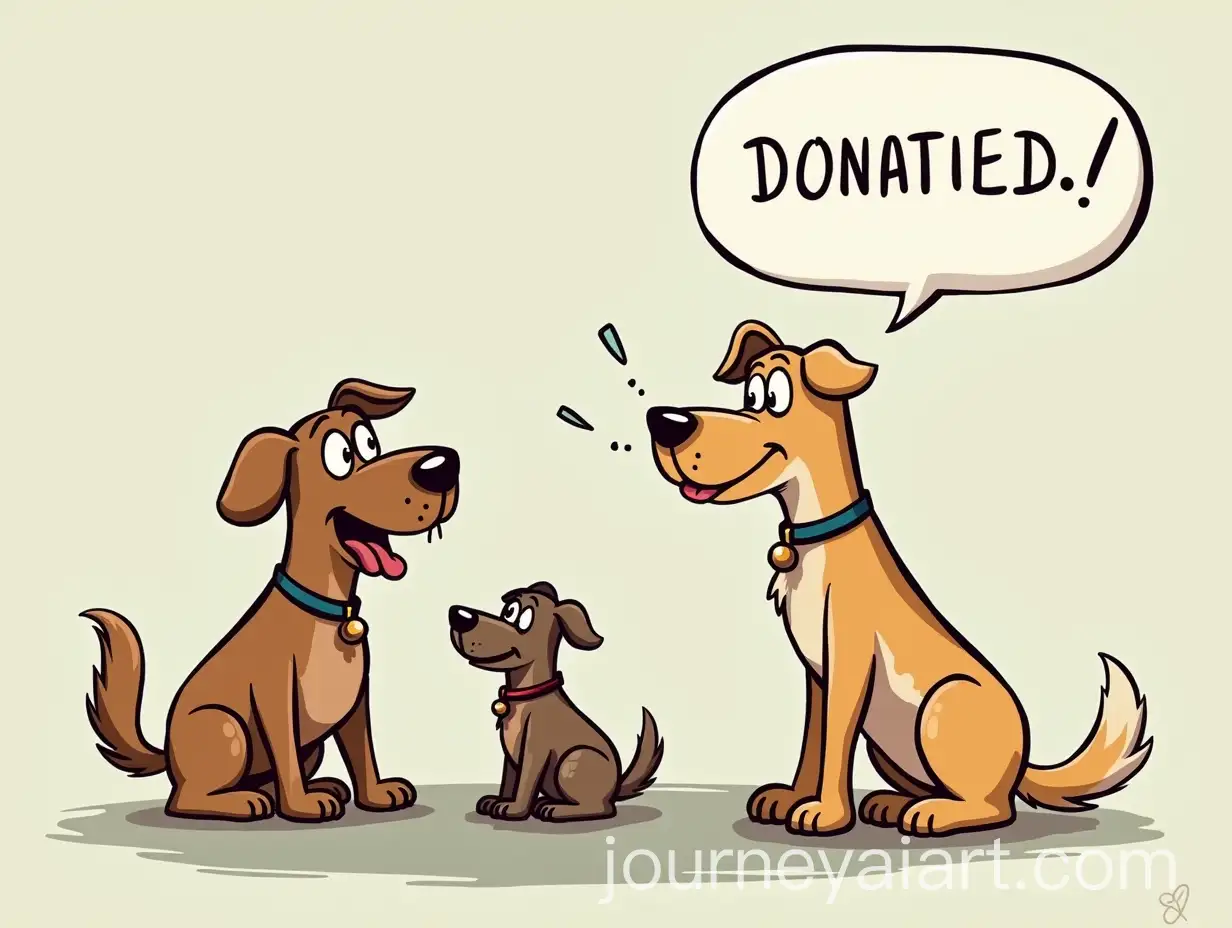 Cartoon-Style-Stray-Dogs-Asking-for-Donations
