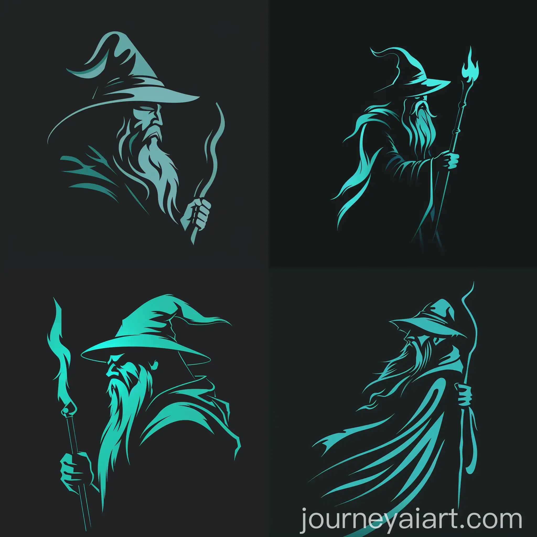 Tech-Company-Brandmark-Logo-Sideprofile-Druid-Holding-Staff