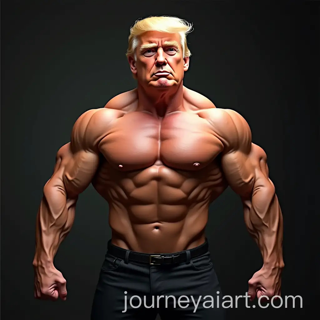 Donald-Trump-Reimagined-as-a-Bodybuilder-with-Muscular-Physique