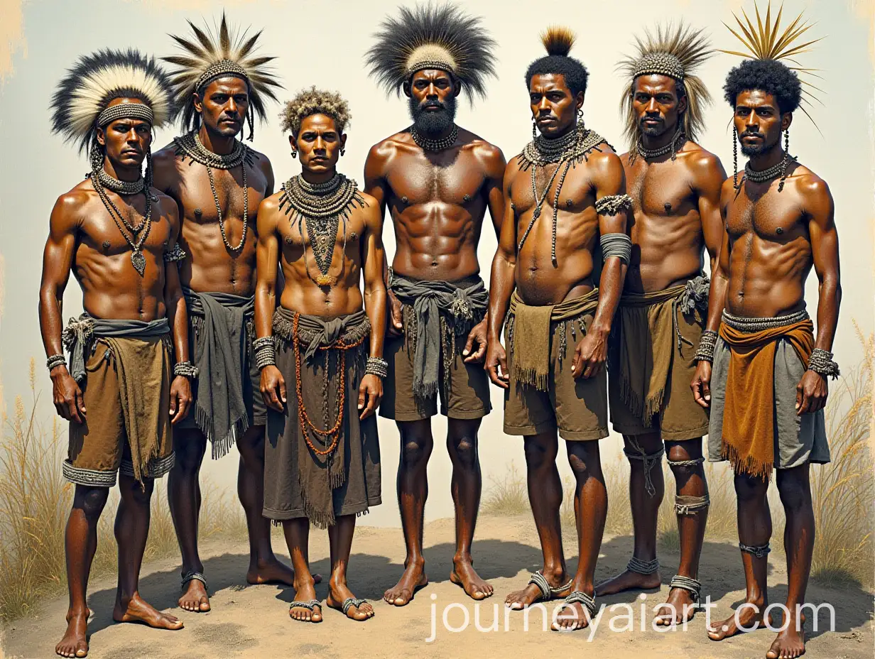 Traditional-Tasmanian-Aborigines-Cultural-Portrait-in-a-Natural-Landscape