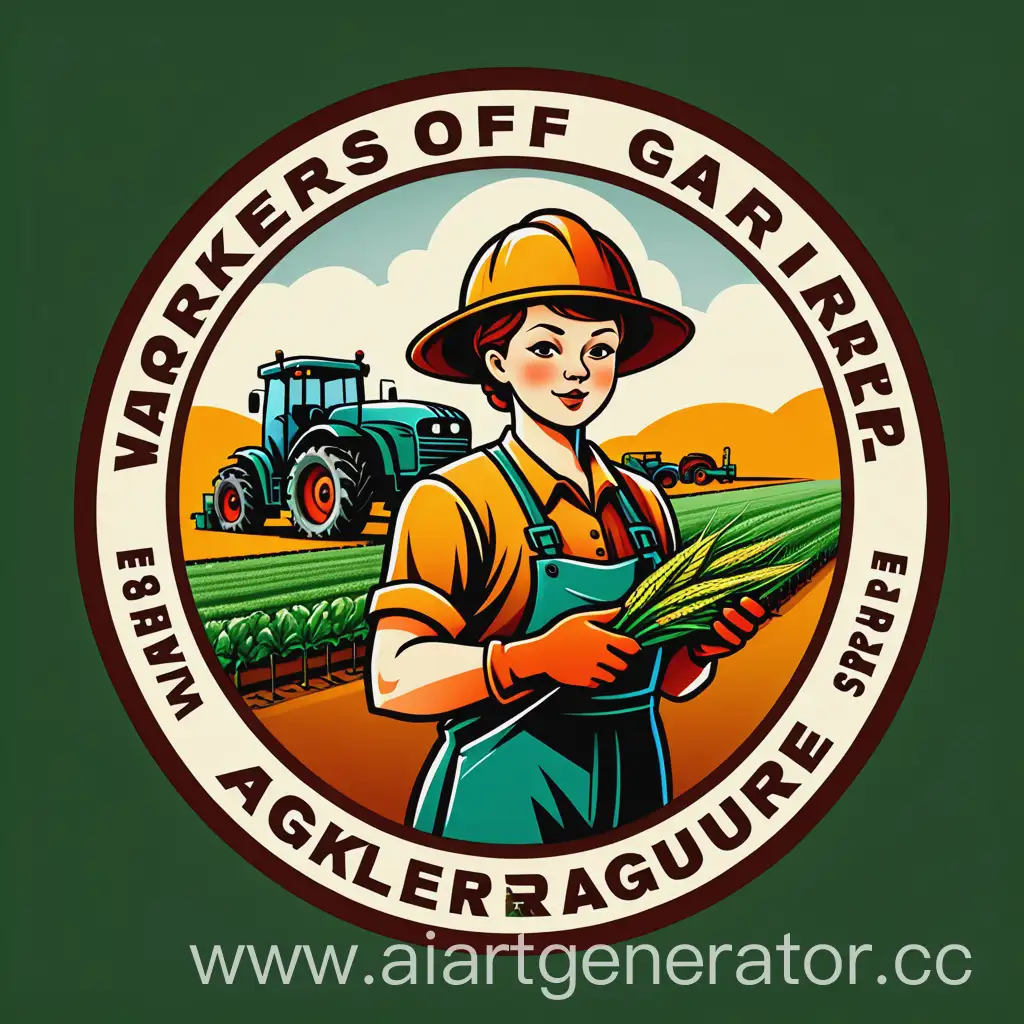 Agriculture-Worker-Logo-Design