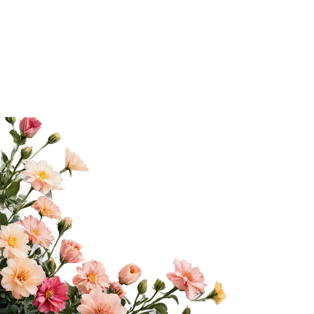 Corner-Flower-PNG-HighQuality-Transparent-Image-for-Diverse-Applications