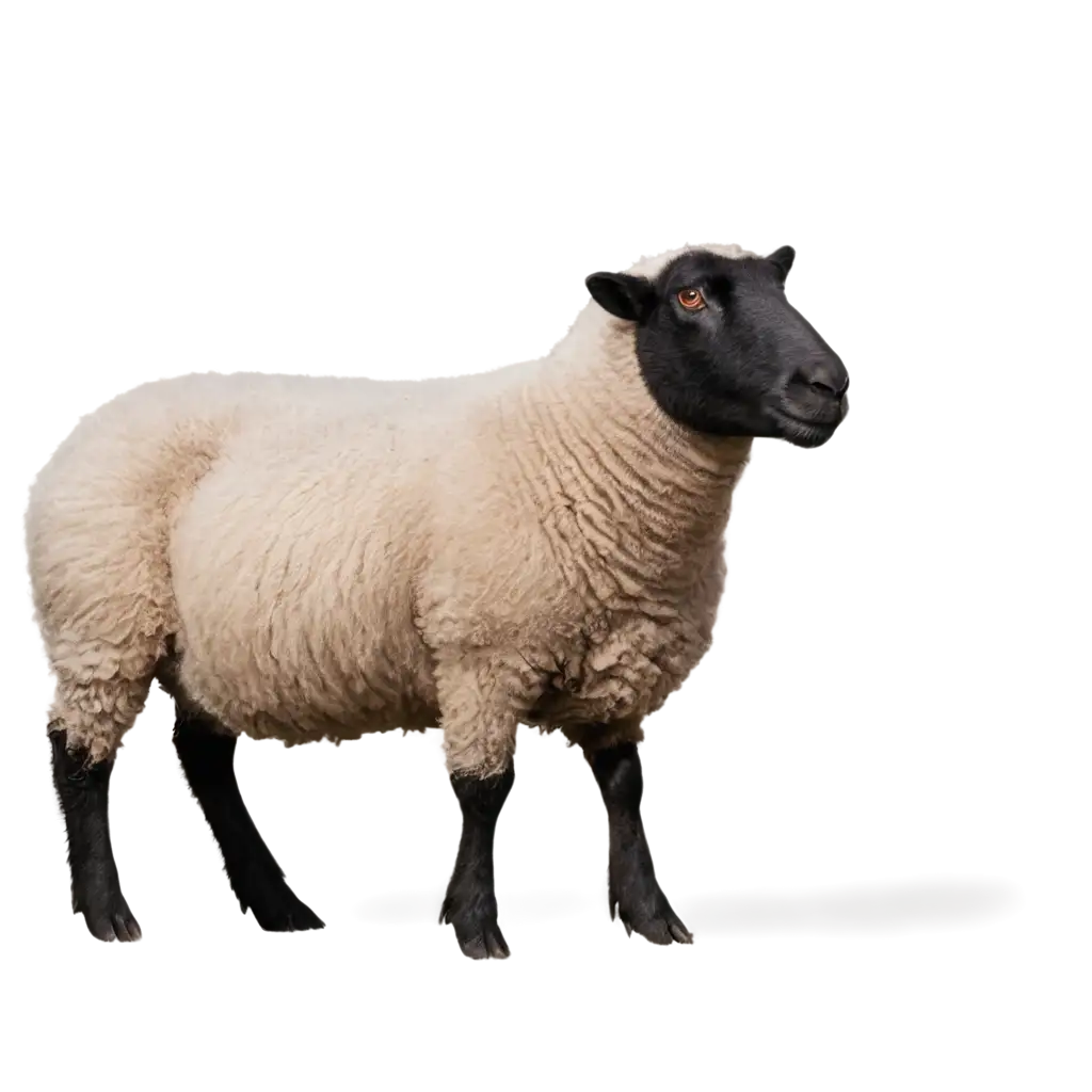 DarkFaced-Sheep-PNG-HighQuality-Semi-Profile-Image-for-Versatile-Use