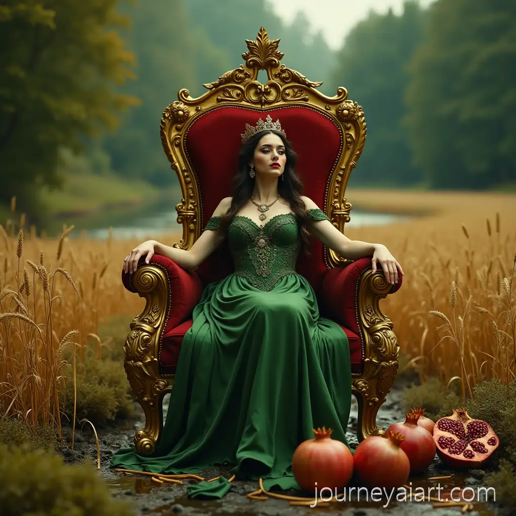 The-Reversed-Empress-Tarot-Card-Queen-in-Fall-with-Withered-Fields-and-Symbolic-Decay