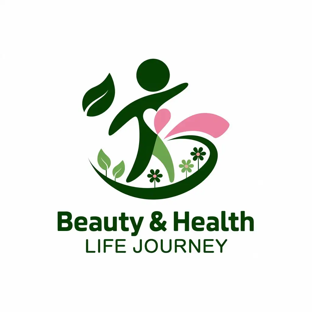 LOGO Design for Beauty Health Life Journey Elegant Vector Art with Healthful Elements