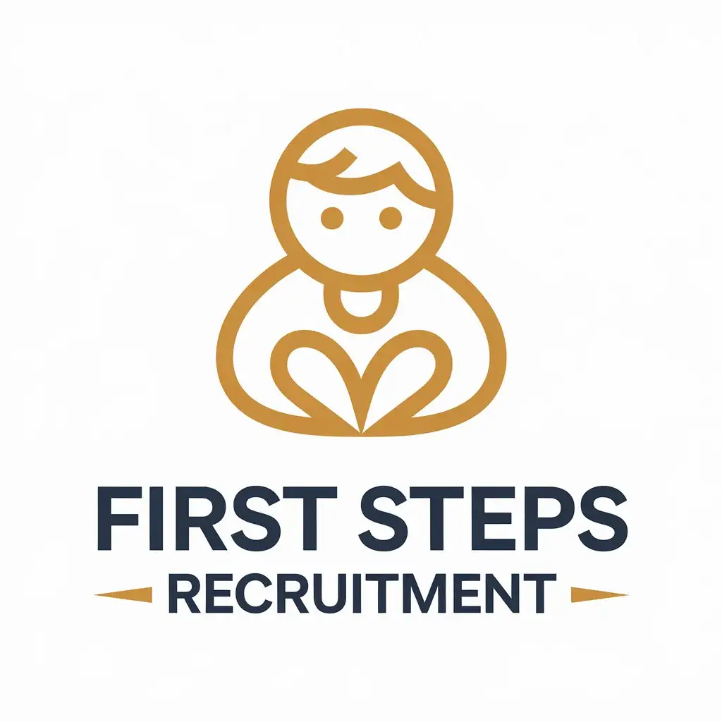 LOGO Design for First Steps Recruitment Early Years Specialists with a Modern and Educational Theme