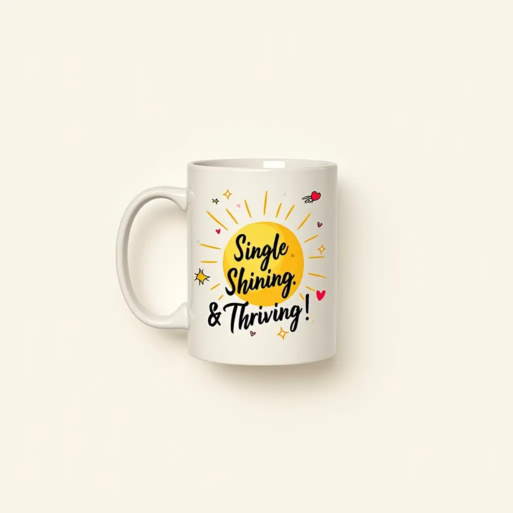 Empowering-BreakupThemed-Mug-Design-with-Sunshine-and-Cheerful-Elements