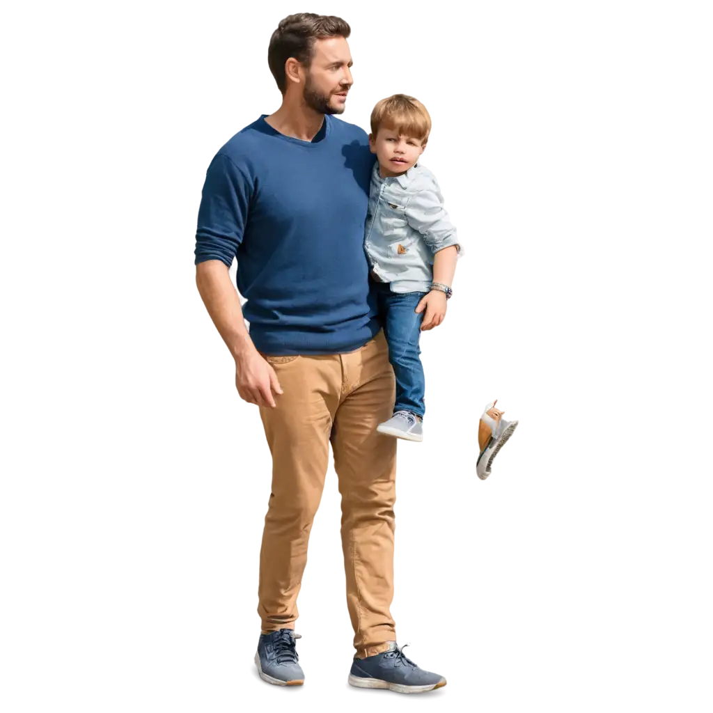 HighQuality-PNG-Image-Father-Walking-with-Son-in-His-Arms