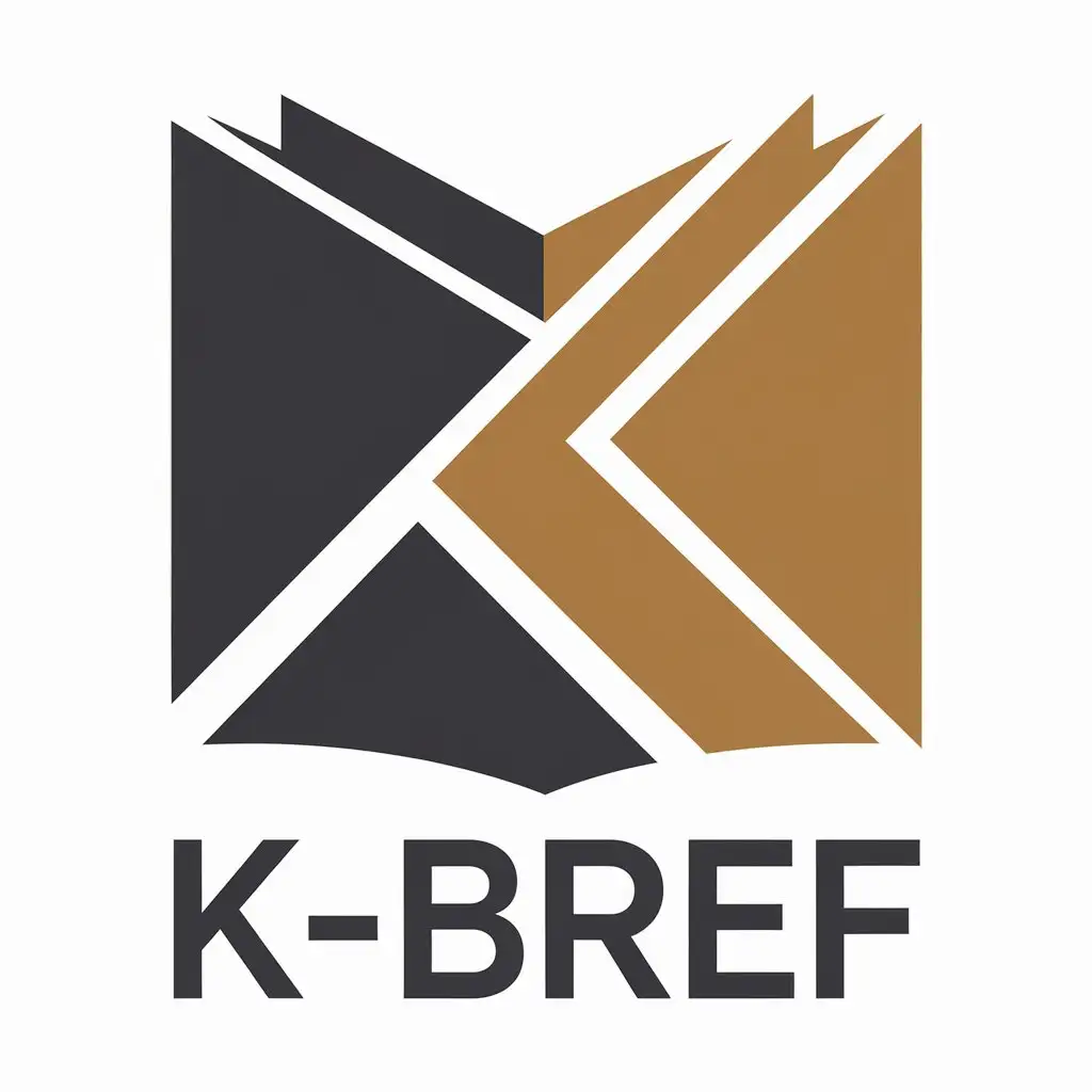 a vector logo design,with the text "K-BREF", main symbol:background, book,Moderate,be used in Events industry,clear background